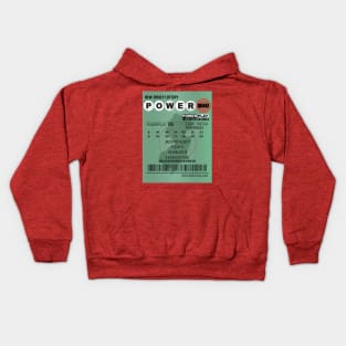 04-05-2024 Earthquake NJ Power Quake Lottery Ticket Kids Hoodie